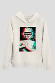 Marilyn Monroe Beyaz Unisex Kapşonlu Sweatshirt