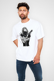 Marilyn Monroe Beyaz Unisex Oversize Tişört T-Shirt