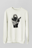 Marilyn Monroe Beyaz Unisex Sweatshirt