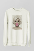 Marilyn Monroe Beyaz Unisex Sweatshirt