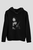 Marilyn Monroe Siyah Unisex Hoodie