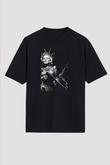 Marilyn Monroe Siyah Unisex Oversize Tişört T-Shirt