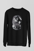 Marilyn Monroe Siyah Unisex Sweatshirt