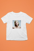 Marilyn Monroe Unisex Baskılı Beyaz Çocuk Tişört