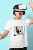 Marilyn Monroe Unisex Baskılı Beyaz Çocuk Tişört