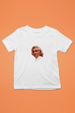 Marilyn Monroe Unisex Baskılı Beyaz Çocuk Tişört