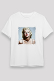 Marilyn Monroe Unisex Baskılı Beyaz Tişört