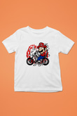 Mario Chopper Rider Beyaz Unisex Çocuk Tişört