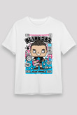 Mark Hoppus Blink 182 Baskılı Unisex Beyaz Tişört