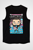 Mark Hoppus Blink 182 Baskılı Unisex Siyah Kolsuz Tişört