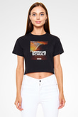 Markus Schulz Siyah  Crop Top Tişört
