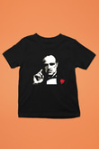 Marlon Brando Baskılı Siyah Unisex Çocuk Tişört