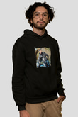 Marlon Brando Baskılı Unisex Siyah Hoodie