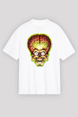 Mars Attacks Beyaz Unisex Oversize Tişört