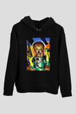 Mars Attacks Siyah Unisex Hoodie