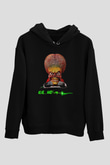 Mars Attacks Siyah Unisex Hoodie
