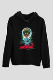 Mars Attacks Siyah Unisex Kapüşonlu Sweatshirt