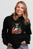 Mars Attacks Siyah Unisex Kapüşonlu Sweatshirt
