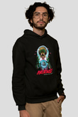Mars Attacks Siyah Unisex Kapüşonlu Sweatshirt