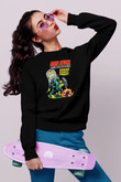 Mars Attacks Siyah Unisex Sweatshirt
