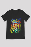 Mars Attacks Siyah Unisex  V Yaka Tişört