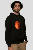 Mars Siyah Unisex Hoodie