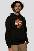 Mars Siyah Unisex Hoodie