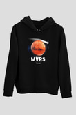Mars Siyah Unisex Hoodie