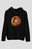 Mars Siyah Unisex Hoodie