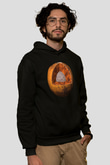 Mars Siyah Unisex Hoodie