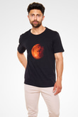 Mars Siyah Unisex Tişört T-Shirt - TişörtFabrikası