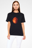 Mars Siyah Unisex Tişört T-Shirt - TişörtFabrikası