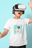 Marshmello Baskılı Beyaz Çocuk Tişört