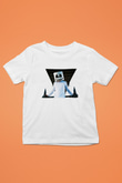 Marshmello Baskılı Beyaz Unisex Çocuk Tişört