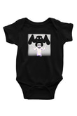 Marshmello Baskılı Siyah Bebek Body - Zıbın