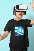 Marshmello Baskılı Unisex Siyah Çocuk Tişört