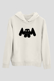 Marshmello Beyaz Unisex Kapşonlu Sweatshirt