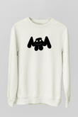 Marshmello Beyaz Unisex Sweatshirt
