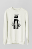 Marshmello Beyaz Unisex Sweatshirt