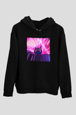Marshmello Siyah Unisex Kapüşonlu Sweatshirt