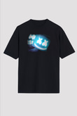 Marshmello Siyah Unisex Oversize Tişört T-Shirt