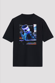 Marshmello Siyah Unisex Oversize Tişört T-Shirt
