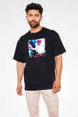 Marshmello Siyah Unisex Oversize Tişört T-Shirt