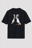 Marshmello Siyah Unisex Oversize Tişört T-Shirt