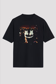 Marshmello Siyah Unisex Oversize Tişört T-Shirt