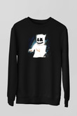 Marshmello Siyah Unisex Sweatshirt