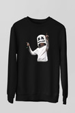 Marshmello Siyah Unisex Sweatshirt