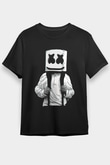 Marshmello Siyah Unisex Tişört T-Shirt - TişörtFabrikası