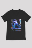 Marshmello Siyah Unisex V Yaka Tişört T-Shirt
