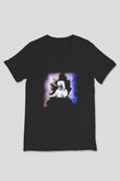 Marshmello Siyah Unisex V Yaka Tişört T-Shirt